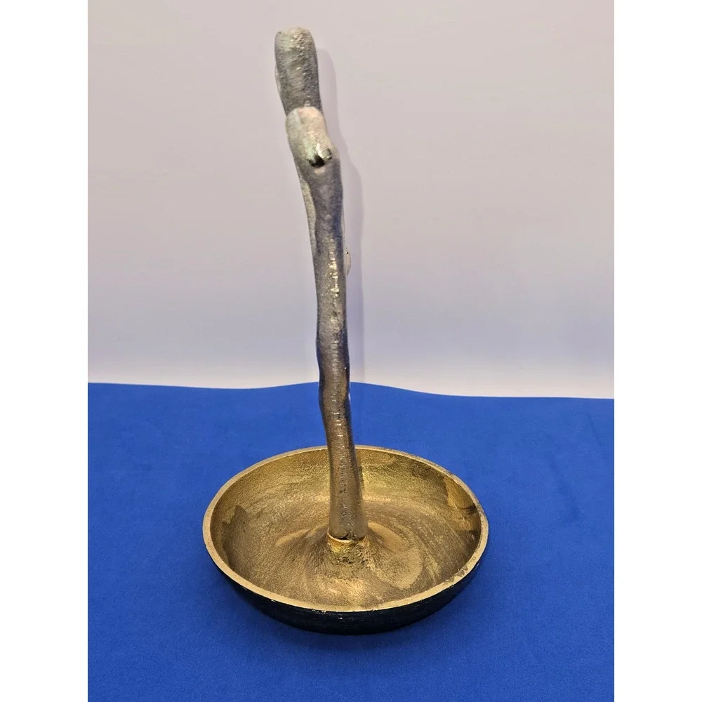 Gold Antler Jewelry Tree Organizer Ring Holder Tray Deer Antlers Decor